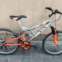 bicicletta MTB 24 biammortizzata