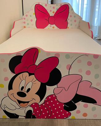 Lettino Minnie in legno+Mobile  contenitori