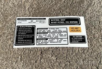 Adesivi per SH Fifty prima serie