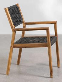 Sedia con braccioli (set 6 sedie)