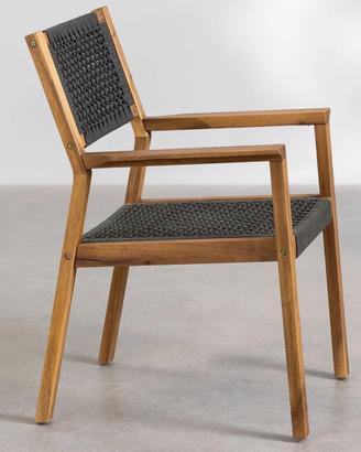 Sedia con braccioli (set 6 sedie)