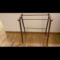 Vintage Mobile porta tv legno e vetro anni 60