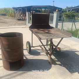 griglia a legna artigianale
