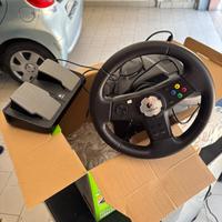 Volante logitech e pedaliera xbox