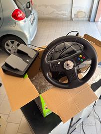 Volante logitech e pedaliera xbox