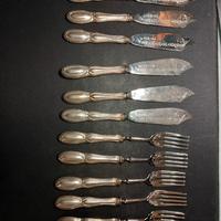 posate vintage in argento 800