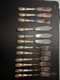 posate vintage in argento 800