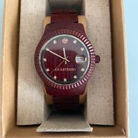 Ab aeterno orologio legno mod tramonto vigevano