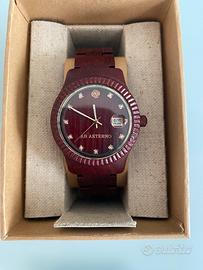 Ab aeterno orologio legno mod tramonto vigevano