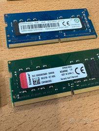 RAM PC Portatile & Desktop DDR2 DDR3 DDR4 💻