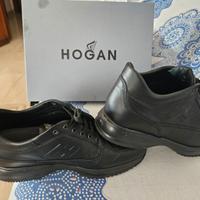 scarpe uomo hogan nere in pelle