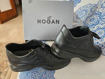 scarpe uomo hogan nere in pelle