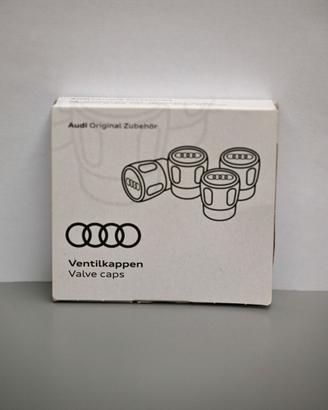 Set 4 Coprivalvole Originale Logo AUDI 80A071215