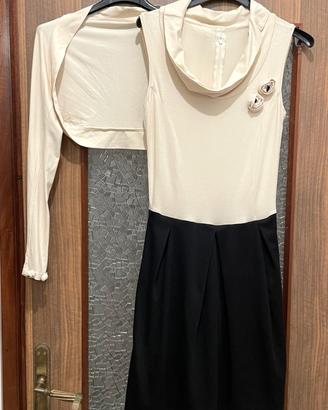 Abitino di maglia bicolore