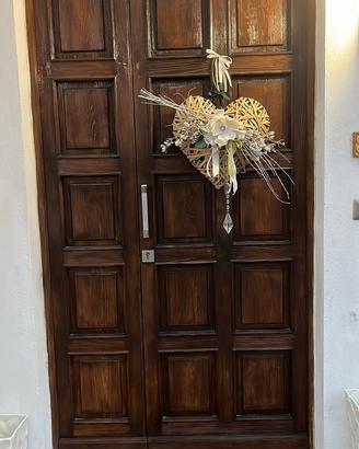 Portone in legno massello