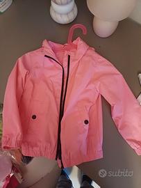 Giacca a vento e mantellina pioggia bambina dai 3