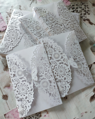 Partecipazioni nozze laser cut