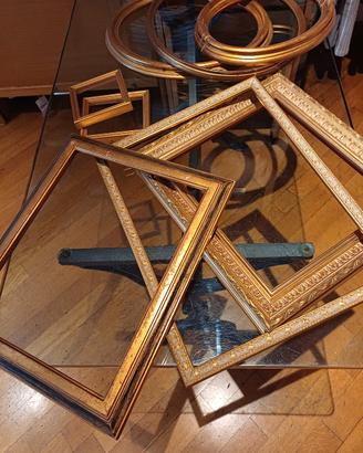 cornici in legno dorate vintage
