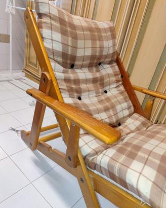 poltrona pieghevole legno