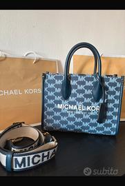 Borsa borsetta jeans Michael Kors MK Mirella