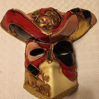 Maschera veneziana originale-gentiluomo tricorno