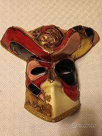 Maschera veneziana originale-gentiluomo tricorno