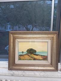 Quadro olio su tavola Sandro Luporini 