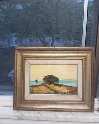 Quadro olio su tavola Sandro Luporini 
