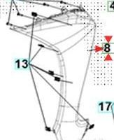 Scudo ant. SX SYM SYMPHONY ST 50/ 125 /200 bianco