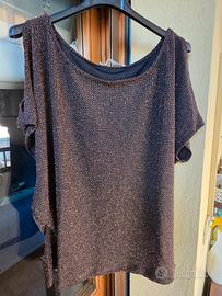 maglia in lurex da sera