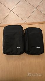 Set 2 Borse Termiche Porta Pranzo Nere - Impermeab