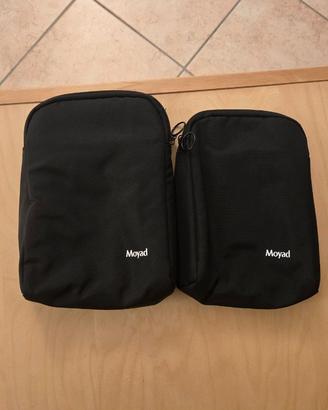 Set 2 Borse Termiche Porta Pranzo Nere - Impermeab