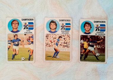 Lotto di 3 Figurine Calciatori 1976-77 SAMPDORIA