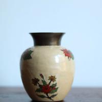 Vasetto cinese di metallo dipinto