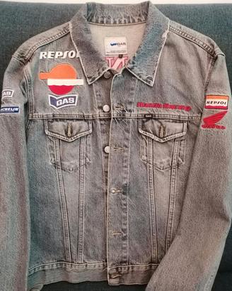 Giacca Jeans GAS x Honda Repsol Racing Vintage Y2K