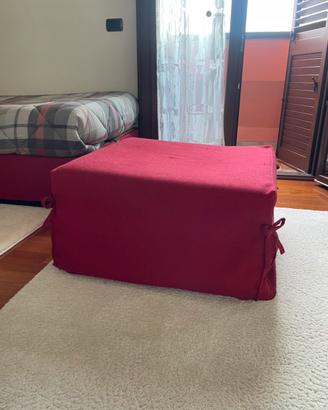 Nr 2 letto Flou con contenitore + 1 pouf omaggio