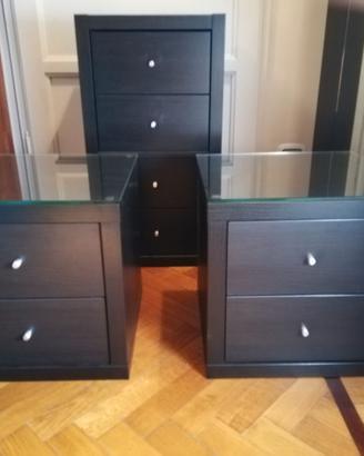 3 Moduli Ikea Kallax con Cassetti Scorrevoli