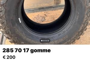 285 70 17 nuove 33 pollici