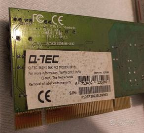 Scheda di rete Q-TEC 561 MI 56k PCI Modem Intel