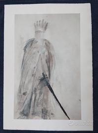 Manzu' Giacomo litografia originale misure 50X35.