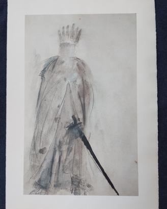 Manzu' Giacomo litografia originale misure 50X35.