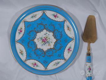 Set 2 Piatti Torta Vintage con Paletta Anni 50