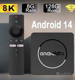 Smart tv box  8GB Ram  128 Rom Android 14 Perfetto