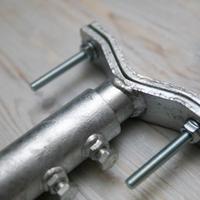 4 x Zanca telescopica pesante tubo tondo 35–60 cm