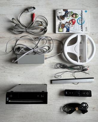 Nintendo Wii + Mario cart con accessori