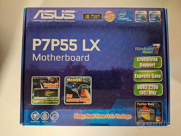Scheda madre ASUS P7P55-LX+CPU Intel i5 750+RAM