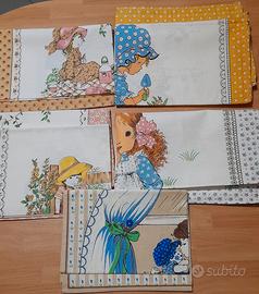 Set strofinacci vintage puro cotone made in Italy