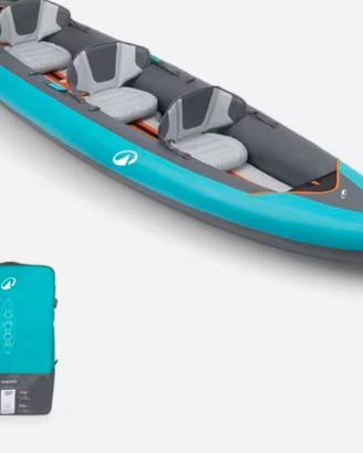 Canoa-kayak gonfiabile 3 posti