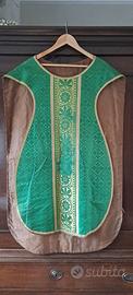 PARAMENTO LITURGICO  XX SECOLO CASULA FRANCIA 1920