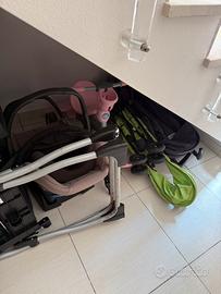 Trio, passeggini, seggiolone, booster per macchina